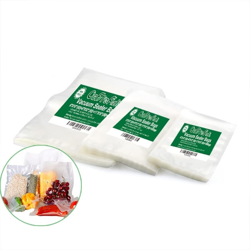 O2frepak 150 Count Vacuum Sealer Bags 50 of Each Size 50 Pint 6"X10",50 Quart 8"X12"and 50 Gallon11"X16" BPA Free Sous Vide Seal a Meal Vaccume Seal Pre-Cut Combo Pack Bag - Image 1